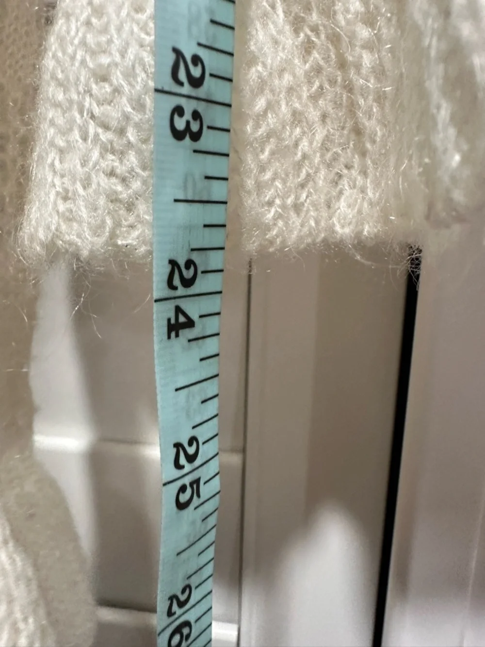 Next Era Couture Cream Lace Knit Cardigan Ruffle Bell Sleeve Tie Front Boho  Y2K - Picture 8 of 11